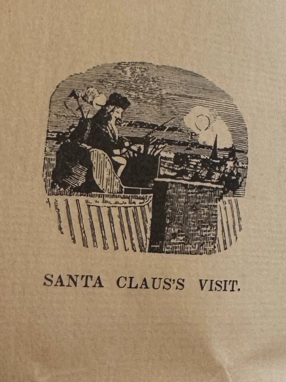Clement C Moore A Visit From St Nicholas 1849 Facsimile Christmas Booklet